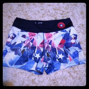 Marvel captain America athletic shorts